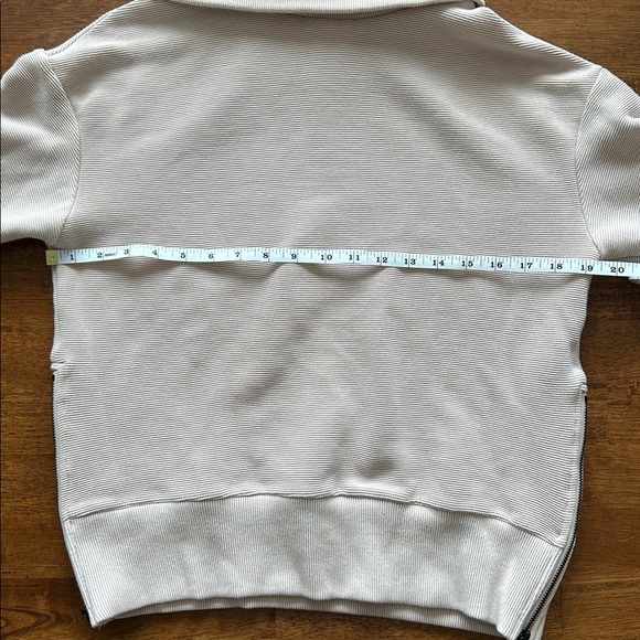 Truth ribbed cowl neck athletic double side zip long sleeve active top size S - Picture 3 of 9